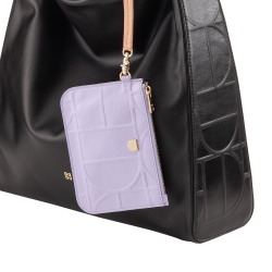 DUDU Pochette Donna da Polso in Pelle Stampata, Pochette a Mano da Borsa – Elegante, Compatta e Pratica per Carte, Monete e Piccoli Oggetti - Img 3