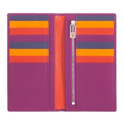 DUDU Portafoglio Donna Anti RFID in Pelle Colorato Grande con 16 Tasche Porta Carte di credito Tessere
