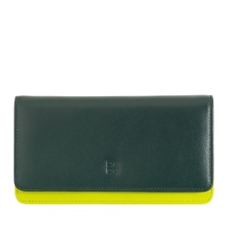 DUDU Portafoglio donna grande in pelle morbida multicolore RFID a bustina