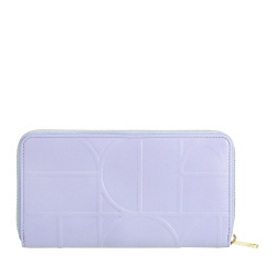 DUDU Portafoglio Donna Grande RFID di Vera Pelle Stampata, Portafogli Zip Around con Portamonete Porta Carte e Cerniera Lampo a Giro - Img 2