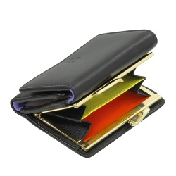 DUDU Portafoglio Donna Piccolo in Pelle RFID con Portamonete a Clic Clac Compatto 6 Porta Carte Tessere - Img 5