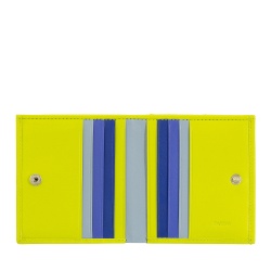 DUDU Portafoglio RFID di pelle multicolore porta carte e monete