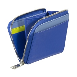 DUDU Portafoglio Uomo Piccolo con Zip, Portafoglio RFID in Pelle Colorato, Porta Carte di Credito, Design Compatto Tascabile - Img 3
