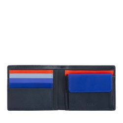 DUDU Portafoglio uomo RFID in pelle Nappa colorato con portamonete e porta carte