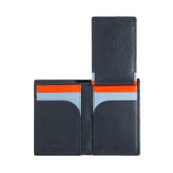 DUDU Portafoglio Uomo Slim in Pelle, Design Piccolo e Sottile, Porta Soldi e Carte Tessere, Portafogli Compatto con Patta e Finestra - Img 3