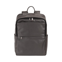 DUDU Zaino in Pelle Uomo Donna Porta PC fino a 15,6” MacBook 16 Pollici, Zaino da Viaggio 20 Litri, Zaino Ufficio Lavoro Multicomparto Elegante