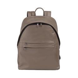 DUDU Zaino in Pelle Uomo Donna Porta PC fino a 15,6” MacBook 16 Pollici, Zaino da Viaggio 20 Litri, Zaino Ufficio Lavoro dal Design Essenziale Elegante