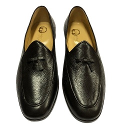 MOCASSINI UOMO IN PELLE DI CERVO CON FIOCCO GAROFALO GIANBATTISTA ARTIGIANALI MADE IN ITALY