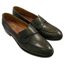 MOCASSINI UOMO IN PELLE DIPINTI A MANO GAROFALO GIANBATTISTA ARTIGIANALI MADE IN ITALY - Img 5