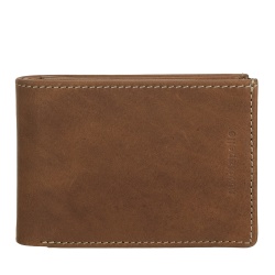 Nuvola Pelle Mini Portafoglio Uomo in Pelle con Portamonete – Compatto ed Elegante, da Taschino Giacca, con Scomparti Carte, Finestre Trasparenti e Design Minimal - Img 2