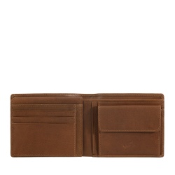 Nuvola Pelle Portafoglio Uomo in Pelle con Portamonete – Elegante Portafogli Classico con Scomparti Porta Carte, Tasca a Retina e Doppio Vano Banconote