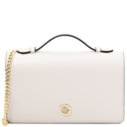 Opera - Pochette in pelle con tracolla a catena