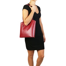 Patty - Borsa donna convertibile a zaino in pelle Saffiano - Img 7
