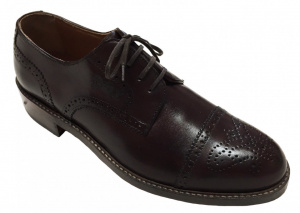 SCARPE UOMO STRINGATE IN PELLE GAROFALO GIANBATTISTA ARTIGIANALI MADE IN ITALY - Img 3