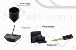 SET UFFICIO DA SCRIVANIA "CLASSIC" 6 PZ CITY TIME IN SCATOLA REGALO - Img 2