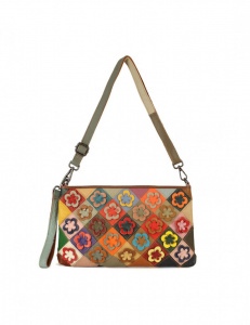 BORSA A TRACOLLA MULTICOLOR IN PELLE MISSTAR FANTASIA FIORI