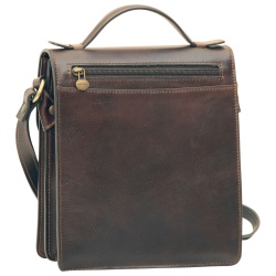BORSELLO UOMO IN PELLE CON MANICO OLD ANGLER FIRENZE ARTIGIANALE MADE IN ITALY - Img 11