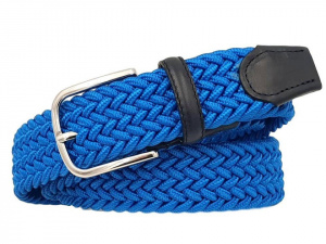 CINTURA UOMO 3,5 CM ELASTICA INTRECCIATA IN TESSUTO ORIONE BELTS ARTIGIANALE MADE IN ITALY
