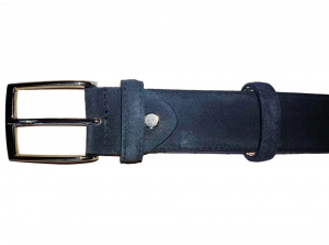 CINTURA UOMO 3,5 CM PIATTA IN CAMOSCIO ORIONE BELTS ARTIGIANALE MADE IN ITALY - Img 2