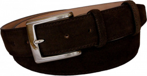 CINTURA UOMO 3,5 CM PIATTA IN CAMOSCIO ORIONE BELTS ARTIGIANALE MADE IN ITALY