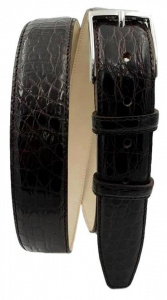 CINTURA UOMO 4 CM IN COCCODRILLO ORIONE BELTS ARTIGIANALE MADE IN ITALY - Img 2