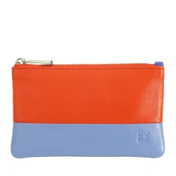 DUDU Astuccio portachiavi colorato in pelle uomo donna formato bustina con zip - Img 2