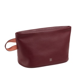 DUDU Beauty Case Donna Uomo in Pelle con Cerniera Zip, Borsa da Toilette Grande Colori Vivaci, Ideale per Viaggi, Palestra, Terme, Interno Idrorepellente - Img 2
