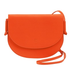 DUDU Borsa a Tracolla Donna Piccola in Pelle, Borsetta Design Sottile Compatta con Chiusura a Bottone, Tracolla Regolabile