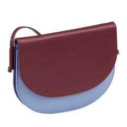 DUDU Borsa a Tracolla Donna Piccola in Pelle, Borsetta Design Sottile Compatta con Chiusura a Bottone, Tracolla Regolabile - Img 3