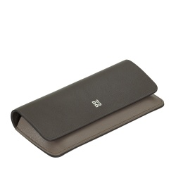 DUDU Custodia Porta Occhiali da Vista e Occhiali da Sole in Vera Pelle Morbida con Chiusura Magnetica, Astuccio Portaocchiali Colorato - Img 2