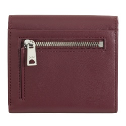 DUDU Portafoglio Donna in Pelle Vera Morbida Piccolo, Tasche Portacarte, Porta Banconote, Cerniera Posteriore per Monete, Portafogli RFID con Chiusura a Bottone Colorato - Img 3