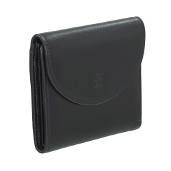 DUDU Portafoglio Donna in Pelle Vera Morbida Piccolo, Tasche Portacarte, Porta Banconote, Cerniera Posteriore per Monete, Portafogli RFID con Chiusura a Bottone Colorato - Img 4
