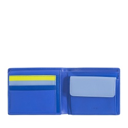 DUDU Portafoglio multicolore in pelle classico da uomo RFID firmato
