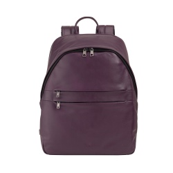 DUDU Zaino in Pelle Uomo Donna Porta PC fino a 15,6” MacBook 16 Pollici, Zaino da Viaggio 20 Litri, Zaino Ufficio Lavoro dal Design Essenziale Elegante