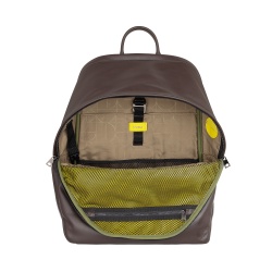 DUDU Zaino in Pelle Uomo Donna Porta PC fino a 15,6” MacBook 16 Pollici, Zaino da Viaggio 20 Litri, Zaino Ufficio Lavoro dal Design Essenziale Elegante - Img 4