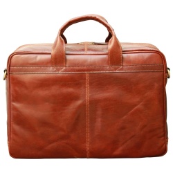 Esclusiva II Borsa in Pelle per Laptop. Marrone - Img 2