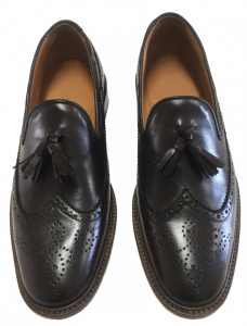 MOCASSINI UOMO IN PELLE CON NAPPINE GAROFALO GIANBATTISTA ARTIGIANALI MADE IN ITALY