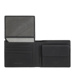 Nuvola Pelle Portafoglio Uomo in Pelle con Portamonete – Elegante Portafogli Classico con Scomparti Porta Carte, Tasca a Retina e Doppio Vano Banconote - Img 3