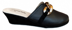 PANTOFOLA DONNA MILLY IN PELLE ARTIGIANALE MADE IN ITALY - Img 5