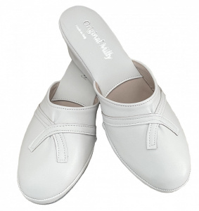 PANTOFOLE DONNA MILLY IN PELLE ARTIGIANALI MADE IN ITALY - Img 11