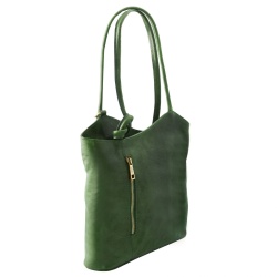 Patty - Borsa donna in pelle convertibile a zaino - Img 2