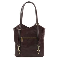 Patty - Borsa donna in pelle convertibile a zaino - Img 4