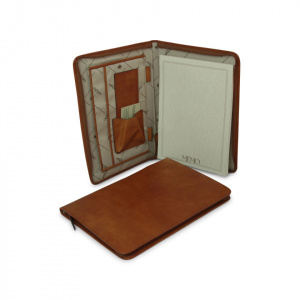 PORTABLOCCO/PORTADOCUMENTI A4 IN PELLE OLD ANGLER