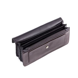 Portafoglio donna Astuccio Busta Borsellino in pelle Burro con Portamonete chiusura a Bottone DUDU - Img 3
