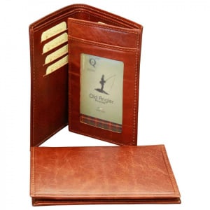 PORTAFOGLIO UOMO VERTICALE IN PELLE OLD ANGLER FIRENZE