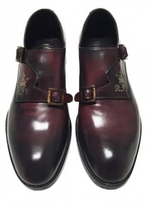 SCARPE LUSSO UOMO PERSONALIZZABILI STRINGATE IN PELLE CON FIBBIE GAROFALO GIANBATTISTA ARTIGIANALI MADE IN ITALY