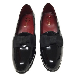 SCARPE UOMO DA CERIMONIA SMOKING IN VERNICE GAROFALO GIANBATTISTA ARTIGIANALI MADE IN ITALY