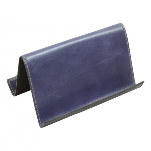 SUPPORTO IN PELLE PER IPAD E IPHONE OLD ANGLER FIRENZE ARTIGIANALE MADE IN ITALY - Img 3
