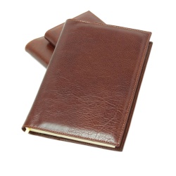 AGENDA GIORNALIERA IN PELLE GRANDE 16x22 CM OLD ANGLER FIRENZE - Img 5