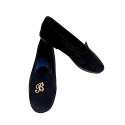 BALLERINE FRIULANE DONNA IN CAMOSCIO GEDA PERSONALIZZABILI CON INIZIALI MADE IN ITALY